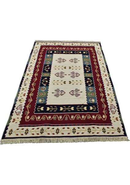 Yeni Çift Yüzlü Tasarım Lüks Büyük Makine Kilim 5196