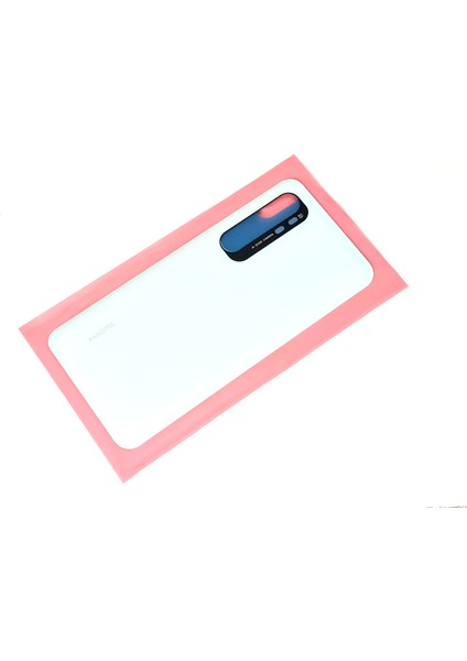 Xiaomi Mi Note 10 Lite Pil Kapağı (CAM) BEYAZ