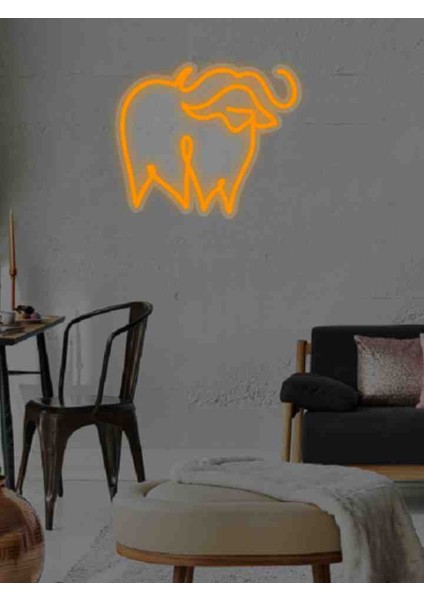 Neon LED Işıklı Boğa fiyatları