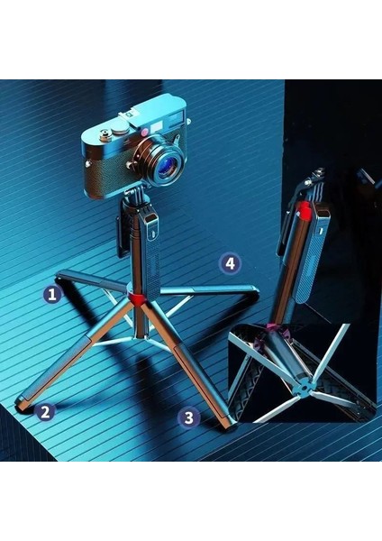 Alüminyum 180 cm Katlanabilir Cep Telefonu ve Kamera Tripodu Kumandalı Gopro Uyumlu Selfie Çubuğu indirimleri