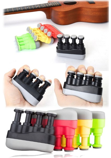 Tekno Trust Siyah Portatif Gitar Bas Piyano Parmak Egzersizci El Kavrama Parmak Eğitmen Parmak Güçlendirici El modelleri