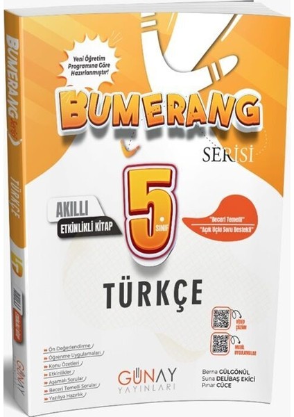 5. Sınıf Türkçe Bumerang Etkinlikli Akıllı Defter Kitap
