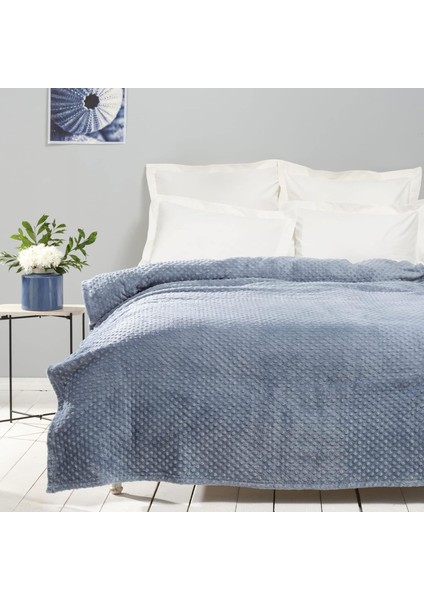 Home Alice Indigo Çift Kişilik Tomurcuk Wellsoft Battaniye