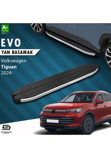 S-Dizayn Vw Tiguan 3 Evo Krom Yan Basamak 183 cm 2024 Üzeri