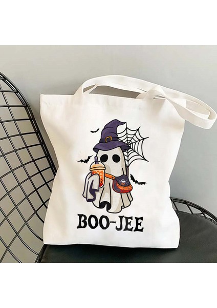 Cadılar Bayramı Baskı Büyük Kapasiteli Karikatür Çanta (Yurt Dışından) modelleri