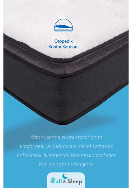 Roll & Sleep Plush Premium Torba Yay Sistemli Rol Pack Yatak