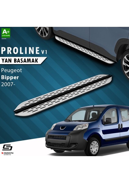 S-Dizayn Peugeot Bipper Oem Still Pro V1 Aluminyum Yan Basamak 173 cm 2007-2017