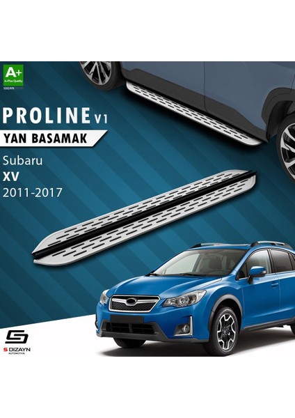 S-Dizayn Subaru Xv Oem Still Pro V1 Aluminyum Yan Basamak 173 cm 2011-2017