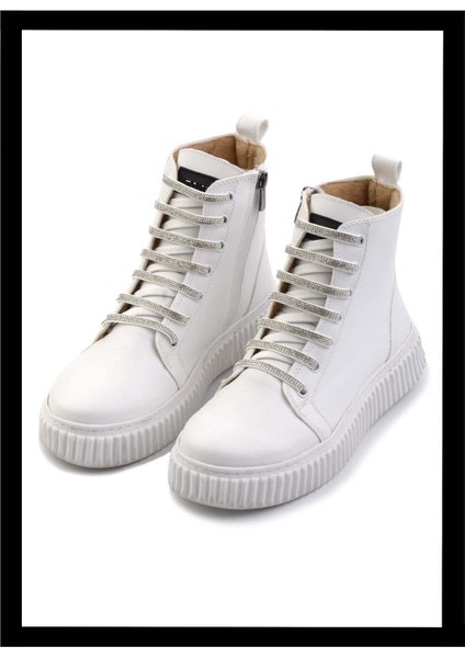 Beyaz Kadın Bot & Bootie K02714131509