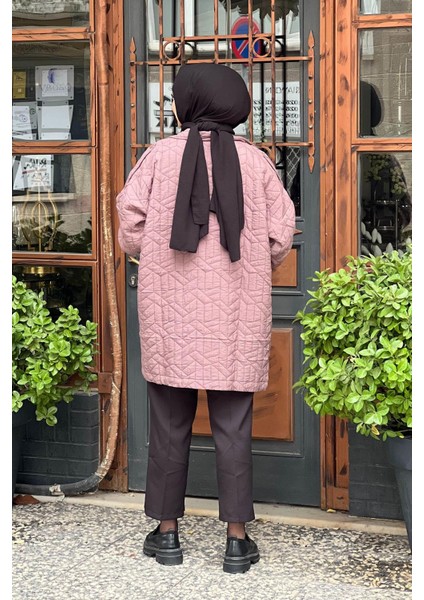 6913S Oversıze Kadın Kapitone Mont Kahve fırsatları