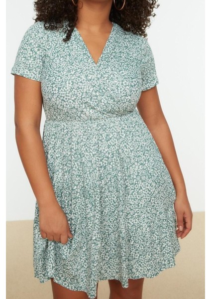 Yeni Slim Casual Günlük Bürümcük Örme Kruvaze Kısa Kol Skater Mini Boy Büyük Beden Elbise fiyatları