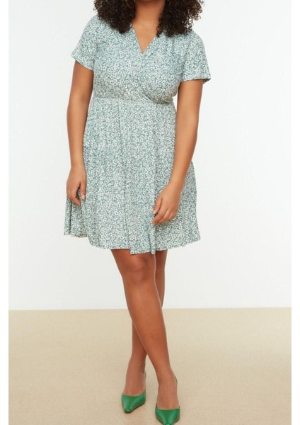 Yeni Slim Casual Günlük Bürümcük Örme Kruvaze Kısa Kol Skater Mini Boy Büyük Beden Elbise modelleri