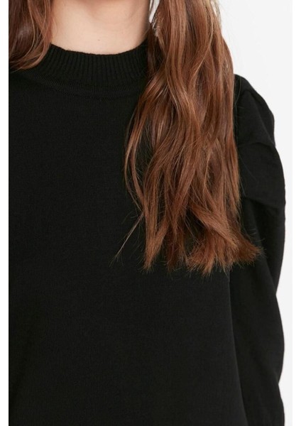 Yeni Fit Casual Günlük Ribana Kaşkorse Triko Dik Yaka Uzun Kol Shift Maxi Boy Tesettür Elbise