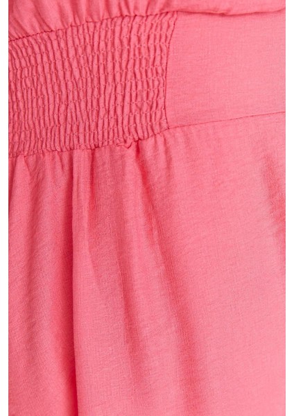 Yeni Rahat Casual Günlük Aerobin Dokuma Gömlek Yaka Kısa Kol A-Line Midi Boy Büyük Beden Elbise indirimleri