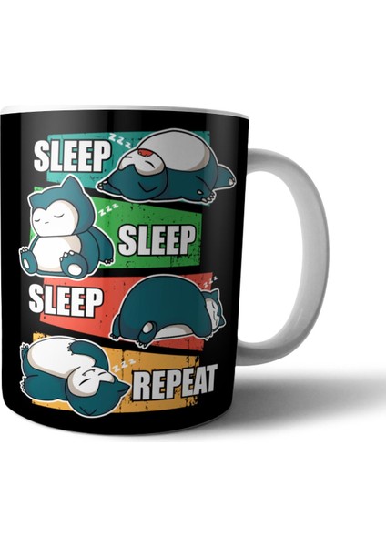 Snorlax Pokemon Sleep Repeat Kupa Bardak