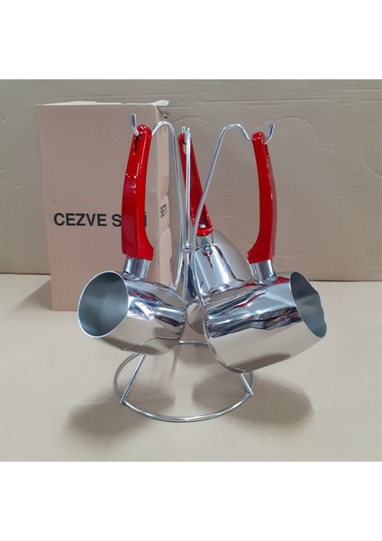 Truva 4 Parça Paslanmaz Çelik Cezve Seti