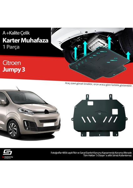 Citroen Jumpy Çelik Karter Muhafaza Koruma 2016 Üzeri