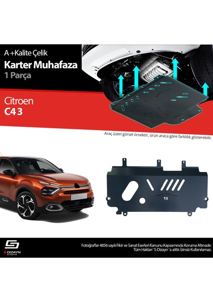 Citroen C4 Çelik Karter Muhafaza Koruma 2021 Üzeri