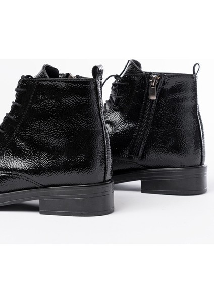 165-225 Siyah Rugan Bağcıklı Fermuarlı Günlük Kadın Bot fırsatları