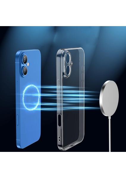 iPhone 16 Kapak ile Uyumlu Kamera Korumalı Süper Silikon Şeffaf Kılıf fırsatları