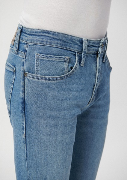 Leo Casual Puslu İndigo Mavisi Jean Pantolon 0076229574