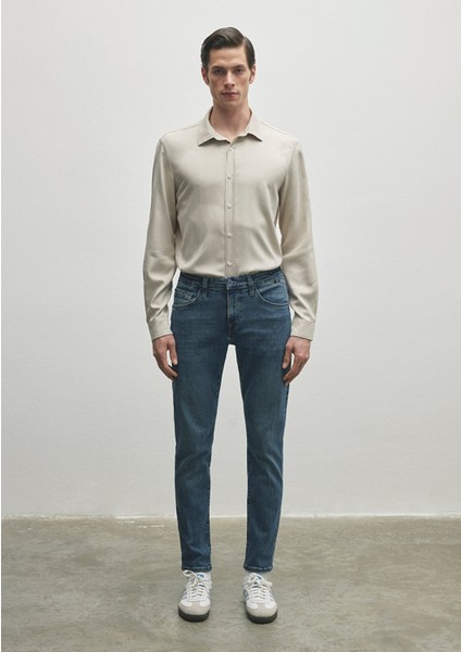 Jake Premium Blue Gölgeli İndigo Mavisi Jean Pantolon 0042280583
