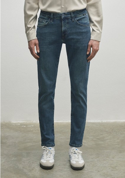 Jake Premium Blue Gölgeli İndigo Mavisi Jean Pantolon 0042280583