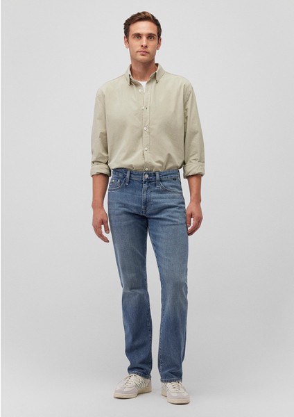 Erkek Hunter Mavi Premium Vintage Jean Pantolon 0020233454