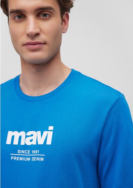 Mavi Logo Baskılı Mavi Tişört 066849-70913 indirimleri