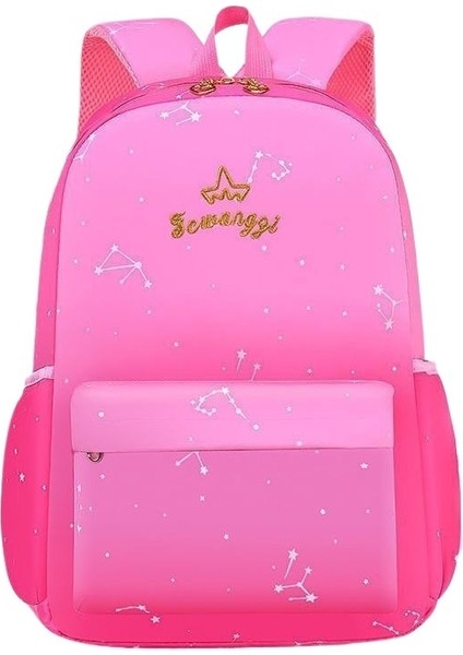 Yeni Ilkokul Öğrencisi Okul Çantası Kadın Yıldızlı Gökyüzü Degrade 1-3-6 Sınıf Hafif Sırt Çantası Çocuk Okul Çantası (Yurt Dışından)