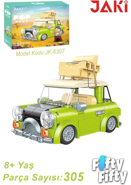 Jaki Maker Pop Tatil Arabası -JK8307(305 Parça) Oyuncak Yapım Seti