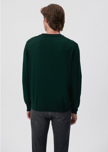 Bisiklet Yaka Yeşil Kazak0710137-85370 fırsatları