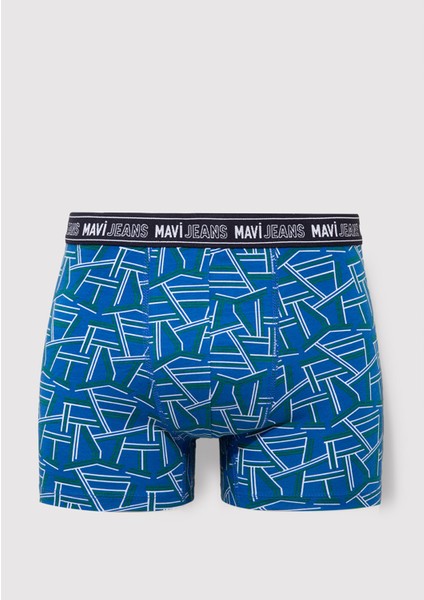 Baskılı Mavi Boxer 0911065-70695