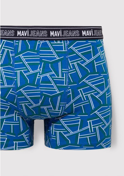 Baskılı Mavi Boxer 0911065-70695