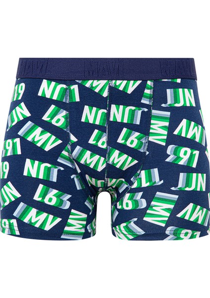 Baskılı Lacivert Boxer 0911042-70695