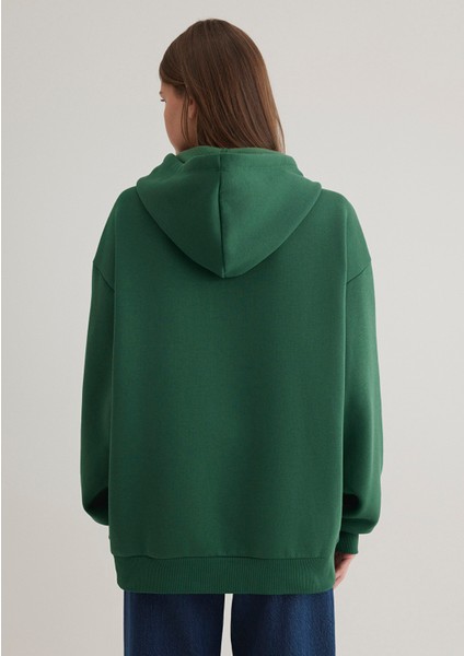 Mavi Logo Baskılı Kapüşonlu Yeşil Sweatshirt 1600361-71892 indirimleri