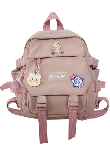 Rahat Düz Renk Sırt Çantası Kız Ortaokul ve Lise Öğrencisi Okul Çantası (Yurt Dışından)