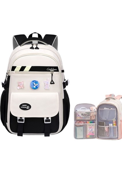 Yeni Ilkokul Öğrenci Çantası, Altıncı Sınıf Ağırlık Azaltıcı Ultra Hafif Ortaokul Öğrencisi Tarzı Büyük Kapasiteli Sırt Çantası (Yurt Dışından)