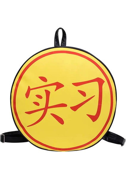 Staj Sırt Çantası, Erkek ve Kadın Yuvarlak Okul Çantası, Büyük Boy Logolu Bisiklet Çantası (Yurt Dışından)