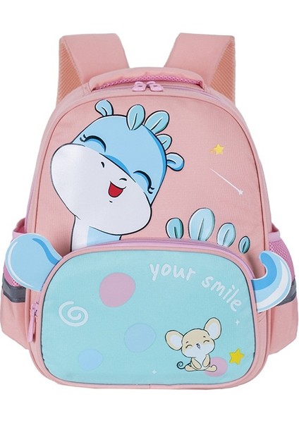 Karikatür Dinozor Sırt Çantası Anaokulu Çocuk Okul Çantası Erkek 3-5-6 Yaş Kızlar Üst Sınıf Ilköğretim Okul Çantası (Yurt Dışından)