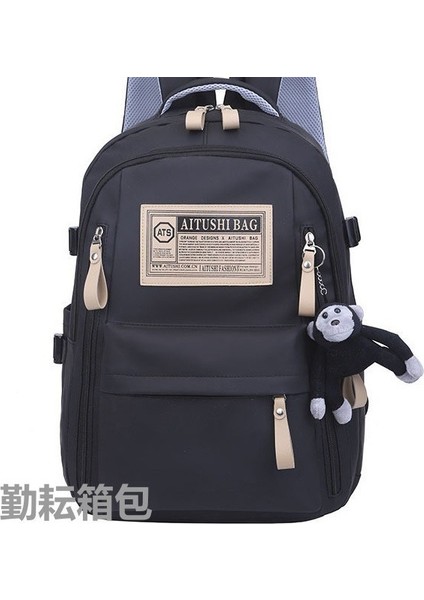 Üniversite Öğrencisi Vintage Tarzı Sırt Çantası Moda Marka Kampüs Sırt Çantası Kadın Kore Versiyonu Basit ve Çok Yönlü (Yurt Dışından)