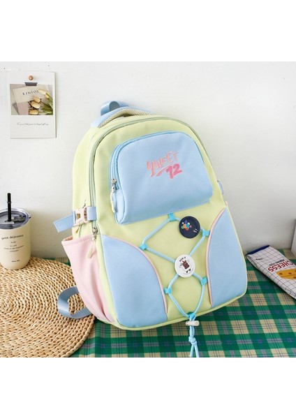 Üniversite Öğrencisi Sırt Çantası Moda Trendi Öğrenim Çantası Seyahat Basit Moda Sırt Çantası (Yurt Dışından)