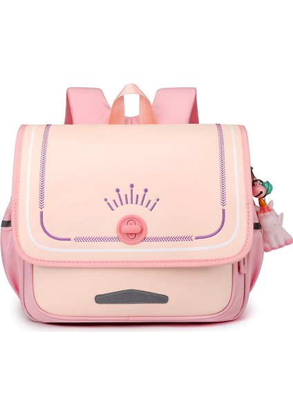 Yatay Ilkokul Çantası Çocuk Güzel Görünümlü Ultra Hafif, Ağırlık Azaltıcı Su Geçirmez Sırt Çantası (Yurt Dışından)