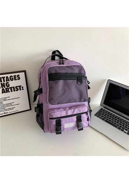 Ortaokul ve Lise Öğrencileri Için Çok Yönlü Iş Kıyafeti Tarzı Büyük Kapasiteli Bilgisayar Seyahat Sırt Çantası (Yurt Dışından)