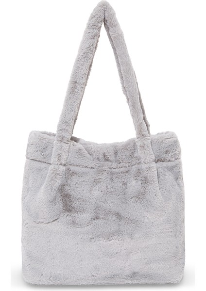 Gri Peluş Omuz Çantası 197617-85550 modelleri