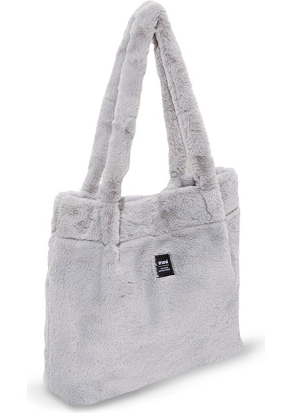 Gri Peluş Omuz Çantası 197617-85550 fırsatları