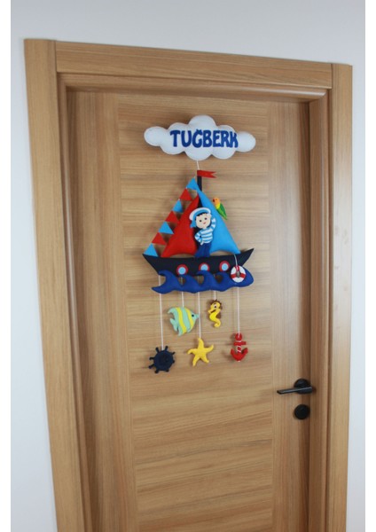 Tuğberk Isimli Denizci Bebek ve Hastane Odası Kapı Süsü fırsatları
