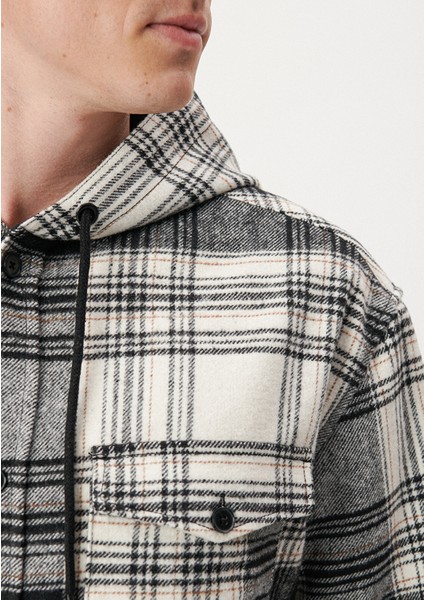 Kapüşonlu Kareli Gömlek0210997-86281 indirimleri