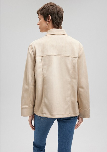 Bej Suni Süet Ceket1110368-86596 indirimleri