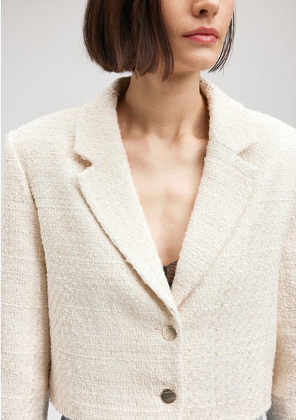 Beyaz Tüvit Ceket1110380-70057 indirimleri